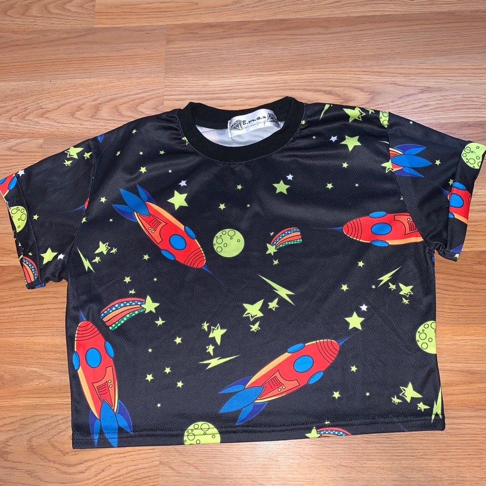 Rocket Ship crop top